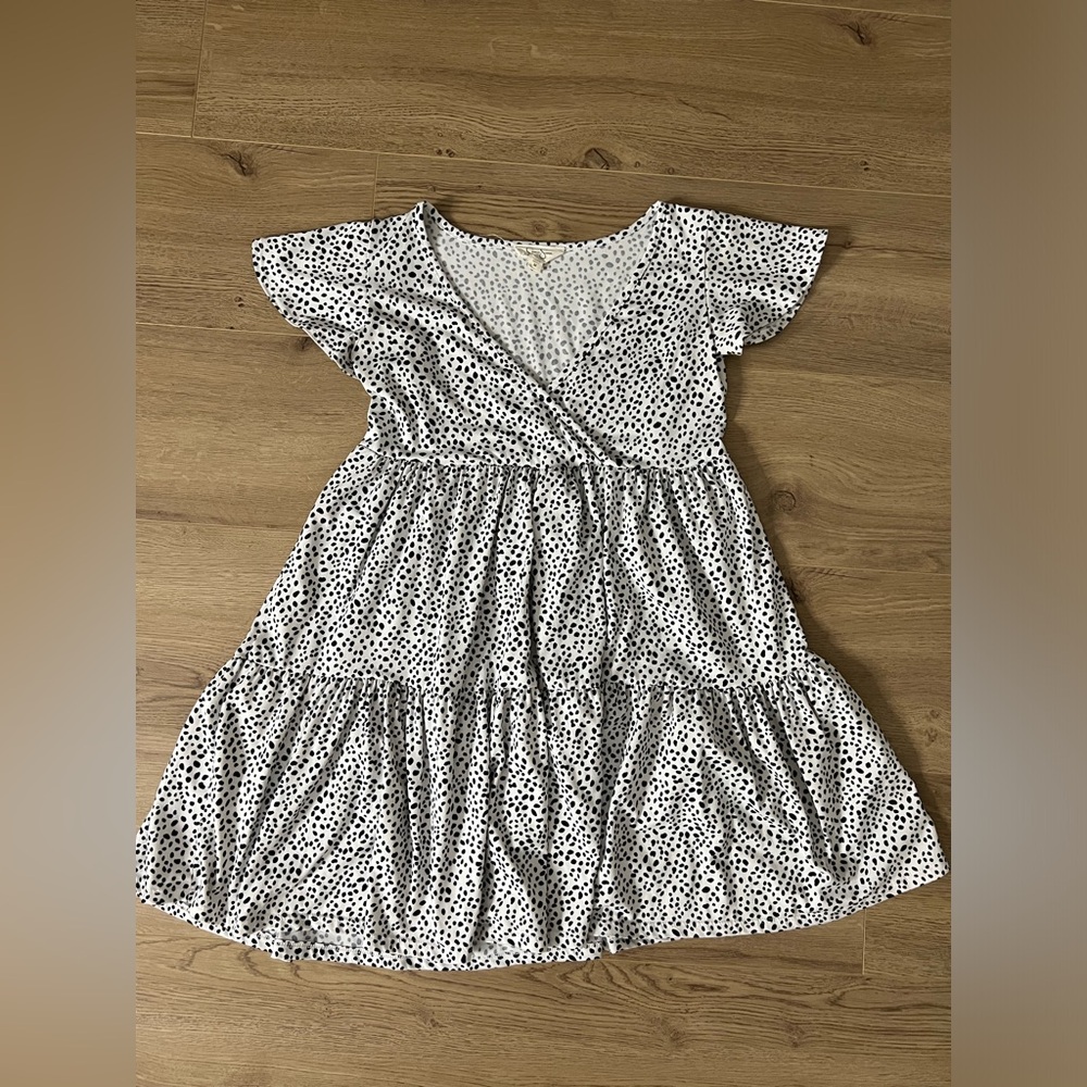 Jessica Simpson Flowy Polka Dot Mini Dress M